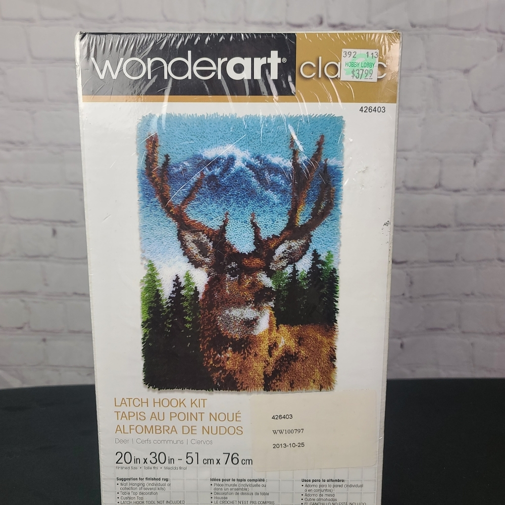 Wonderart Classic Latch Hook Kit Deer.